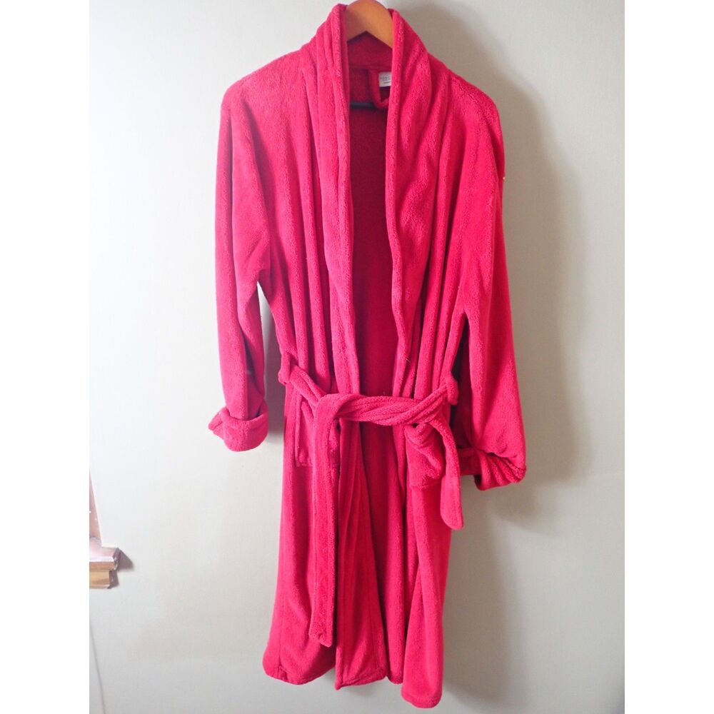 Sonoma Life + Style Intimates Medium Red Robe Vinage House Jacket Cozy Warm